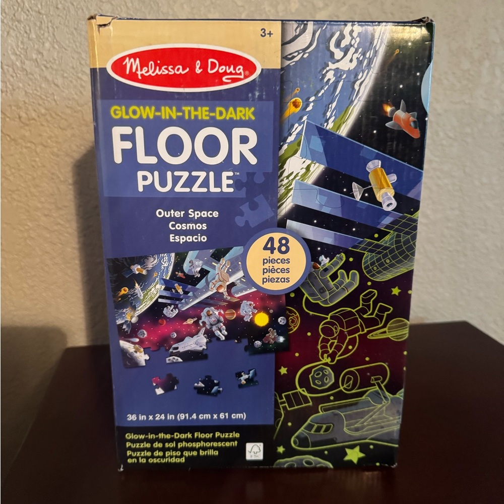 Melissa & Doug Cosmic Glow Floor Puzzle